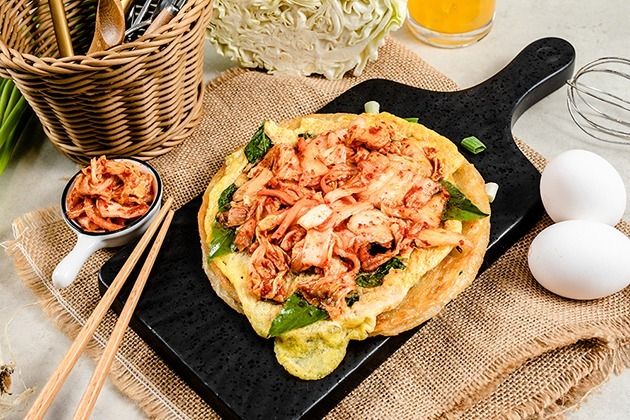 Frittella di kimchi in stile coreano